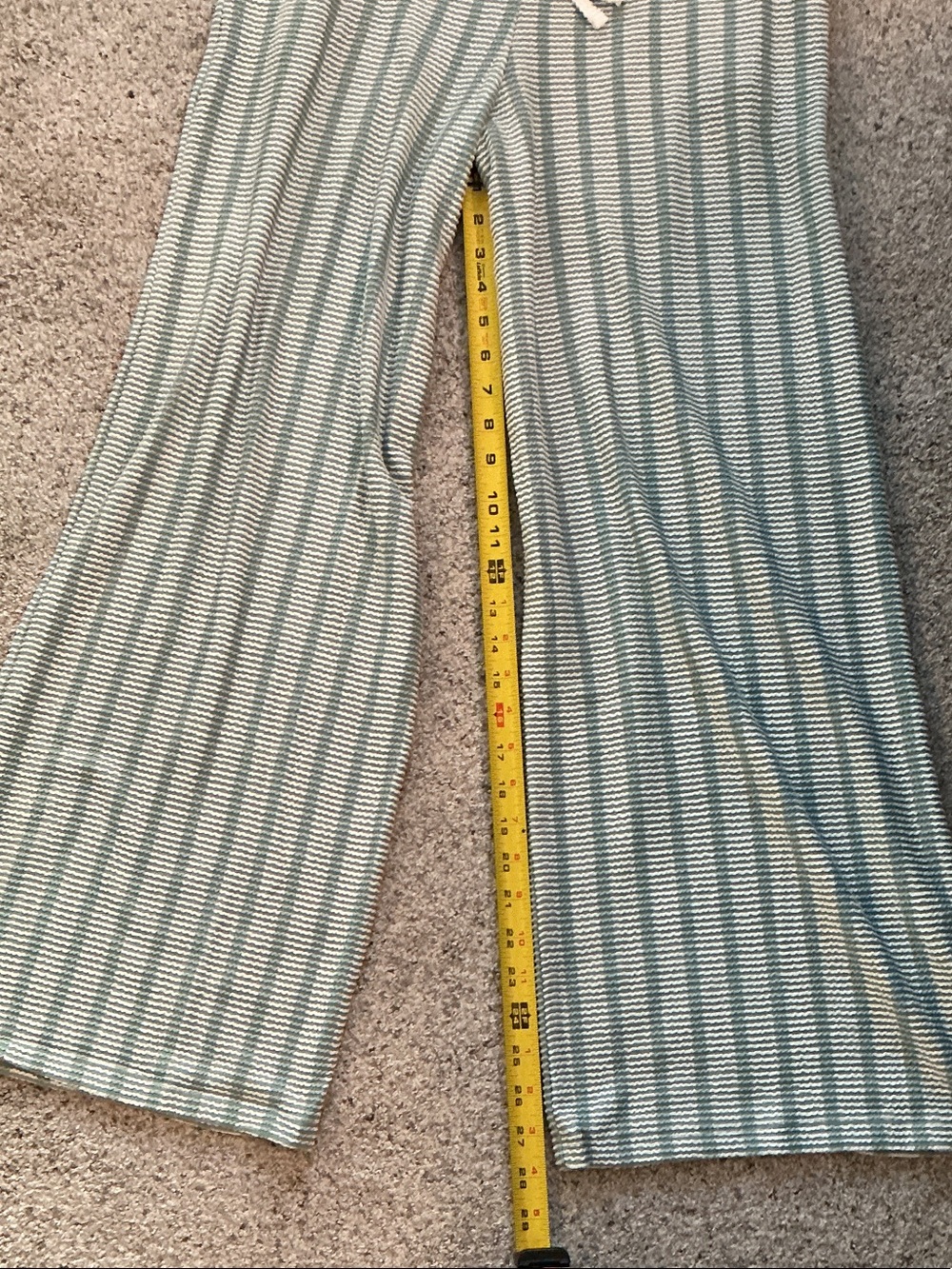 New Zenana Outfitters Wide-Leg Knit Lounge Pant and Top Set ~ Sage and White - Picture 9 of 9